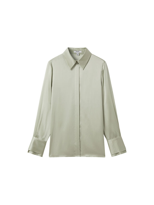 Irina Silk Button-Through Shirt