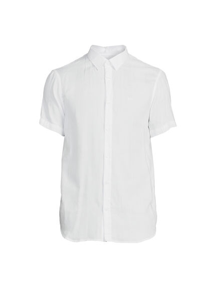 Embroidered Texture Short Sleeve Shirt