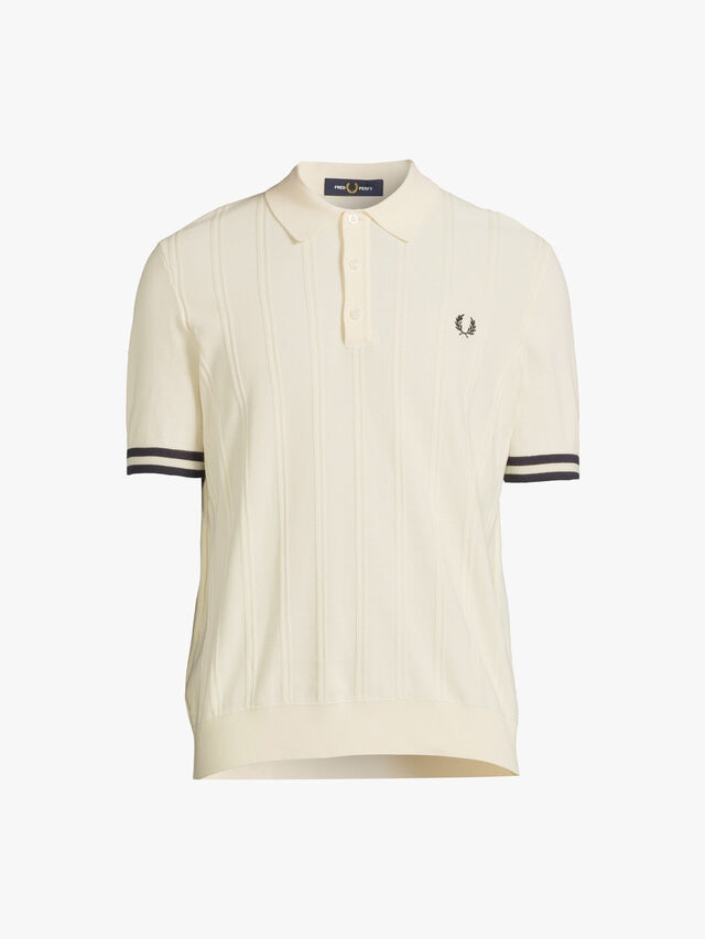 Tipping Textured Knit Polo