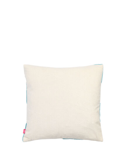 Love You More Embroidered Boucle Cushion