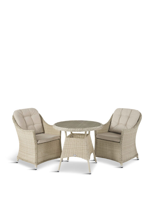 Monterey Bistro Table Set with Bistro Table and 2 Armchairs
