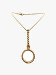 Vintage Dior Long Chain Looking Glass Necklace