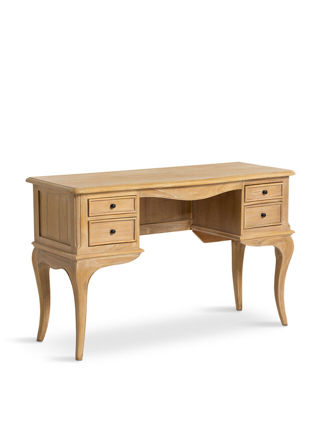 Cecile Light Wood French Style Dressing Table