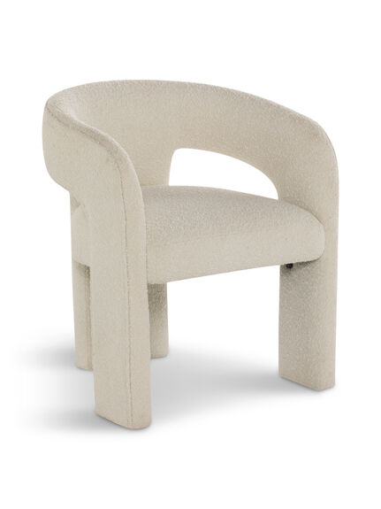 Kenzo Light Beige Boucle Upholstered Dining Chair