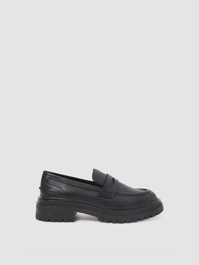 Adele Leather Chunky Cleated Loafers
