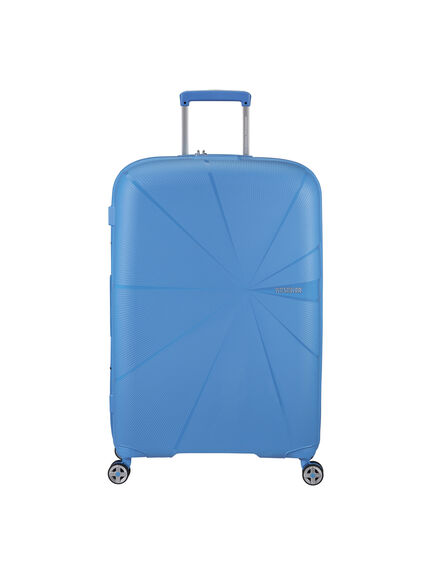 American Tourister Starvibe Spinner Expandable 77cm Suitcase, Tranquil Blue