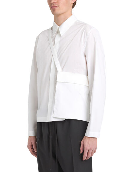 White Buttoned Pocket Shirt