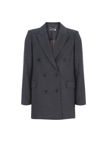 Dark Grey Blazer Coat