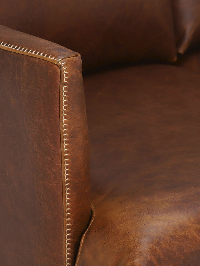 New Acacia Leather Sofa Fenwick, Briarwood Leather Sofa