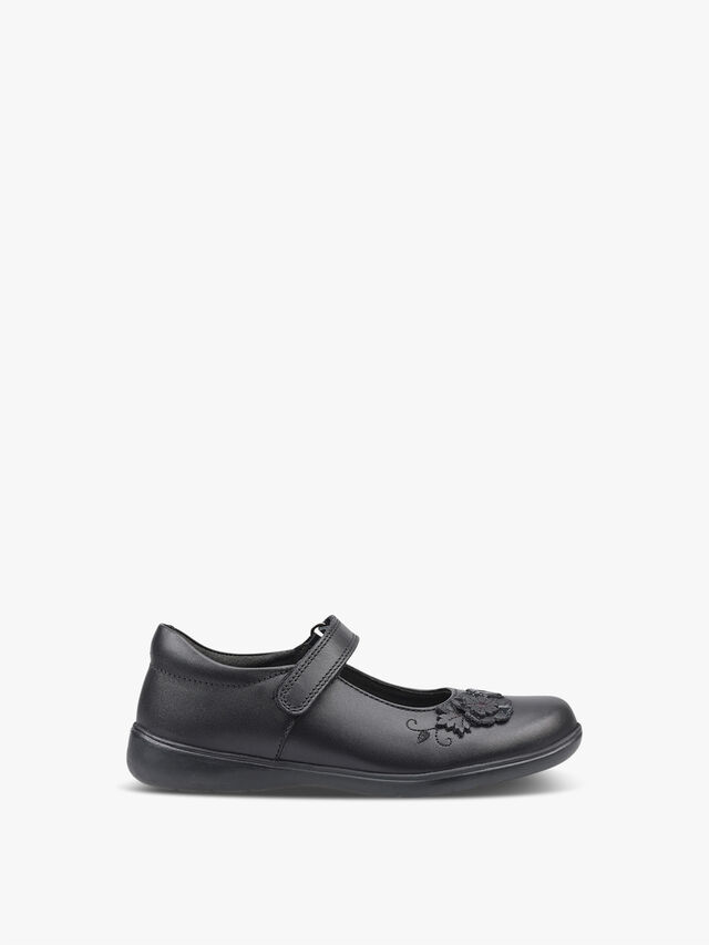 Wish Black Leather School Shoes