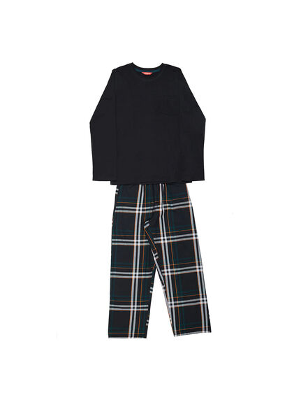 Blake Long Sleeve Top & Check Pyjama Set