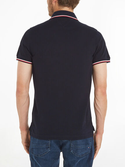 Tommy Tipped Slim Polo Top