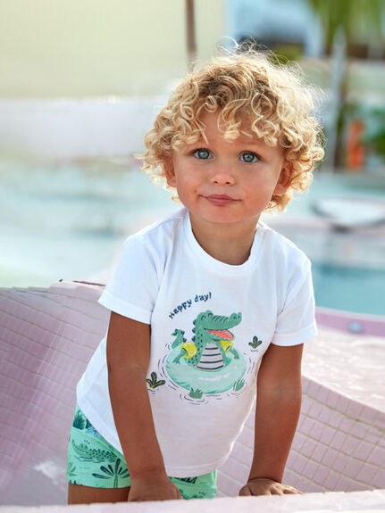 Croc Swim Trunk & t-shirt set