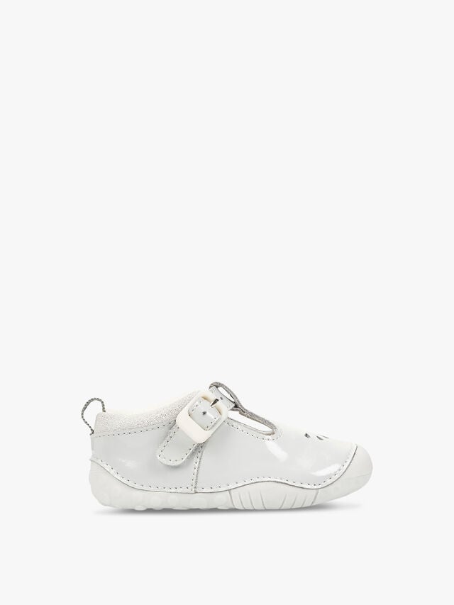 Baby Bubble Grey Patent Baby Shoes