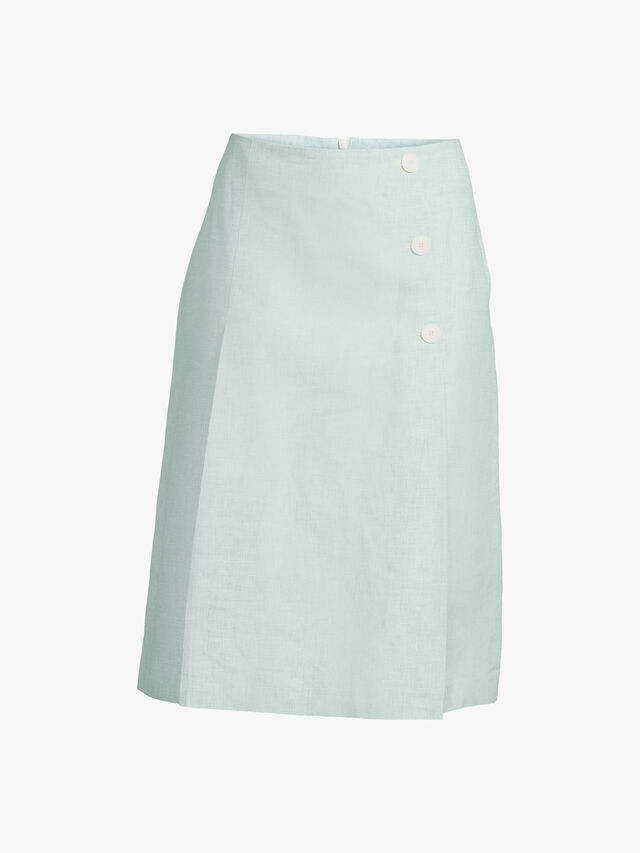 A Line Linen Skirt