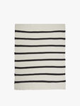 Knitted Blanket Monochrome Stripe