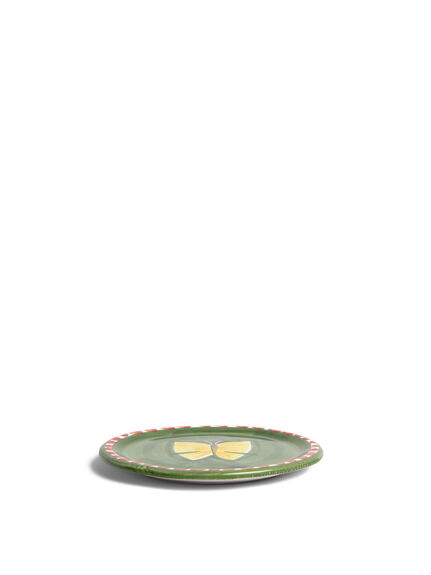 Materia Decorated Butterfly Bread Plate