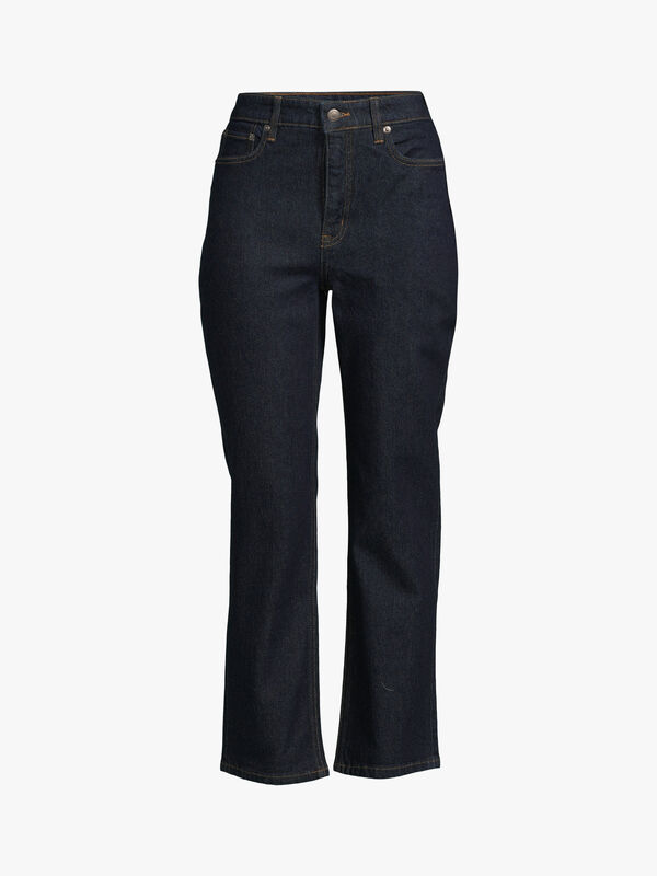High Rise Straight Ankle Jean