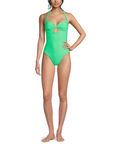 Green Twist Front Swimsuit