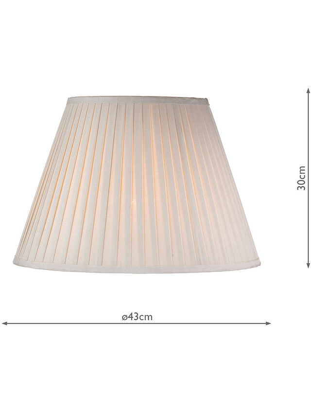 Taupe Cotton Tapered Drum Shade 43cm
