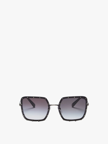 Square Metal Small Stud Sunglasses