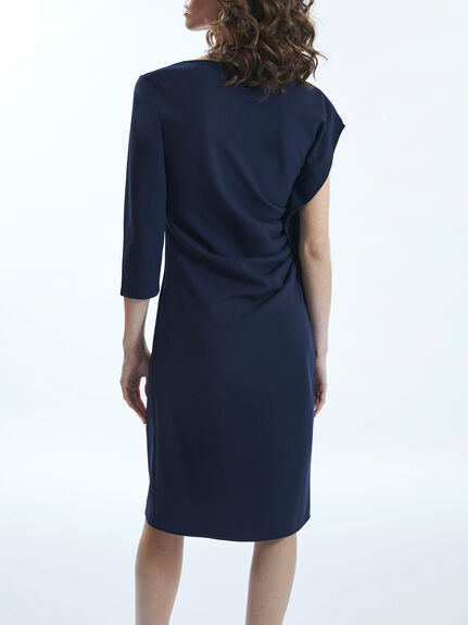 Side Ruched Asymmetrical Dress