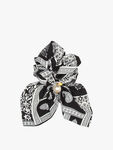 Print Short Scrunchie with Pearl