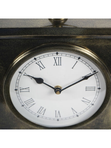 Taunton Antique Finish Mantel Clock Large