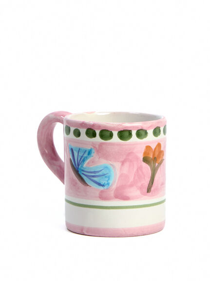 Materia Decorated Butterfly Mug