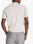 Albany Textured Zip Neck Polo Shirt