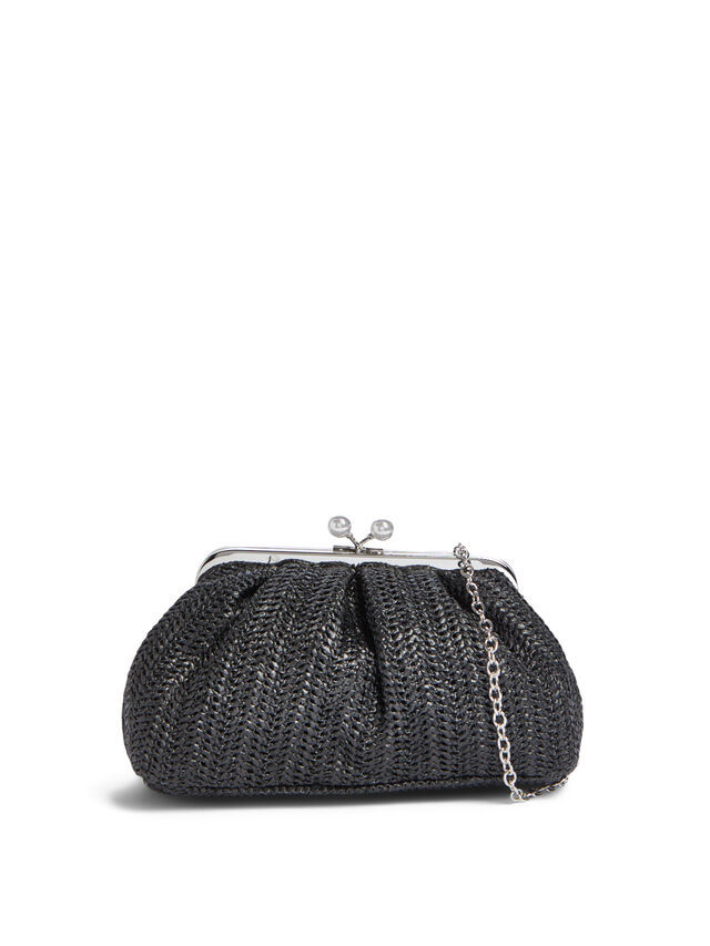 Top Clip Small Clutch with Chain