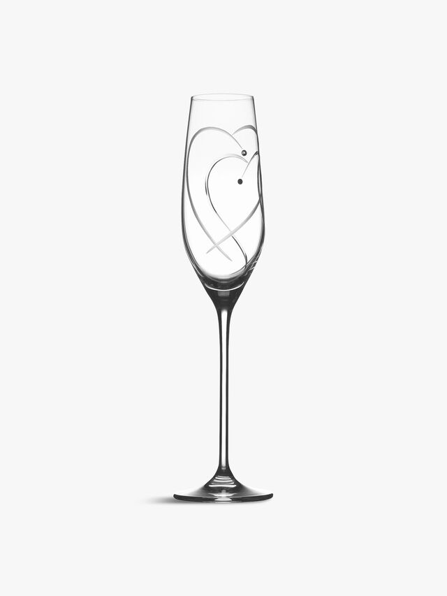 Promises Two Hearts Entwined Champagne Flutes (Set of 2