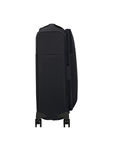 D Lite Spinner 4 wheel 55cm expandable black suitcase
