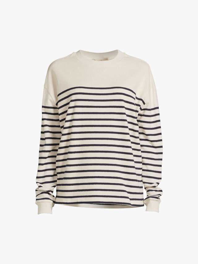 Crewneck Striped Sweatshirt