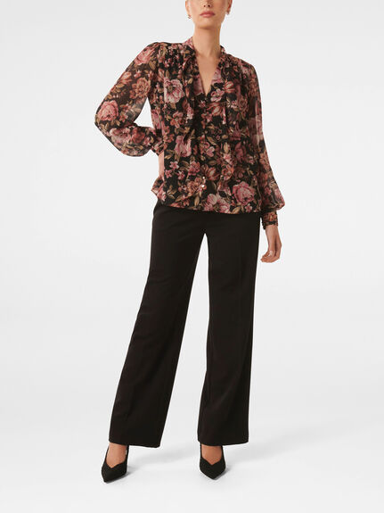 Fawn Frill Tie Blouse