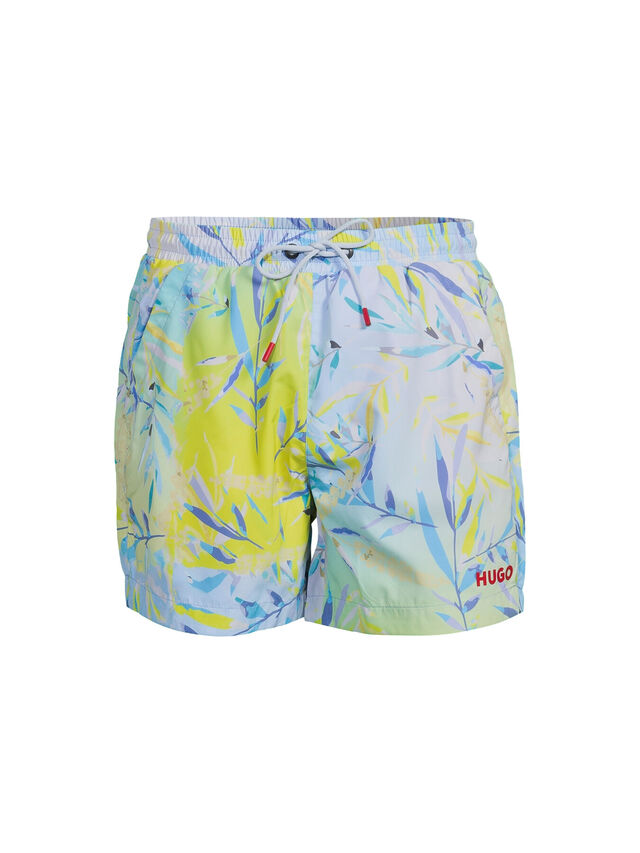 Fully Lined Swim Shorts With Seasonal Print