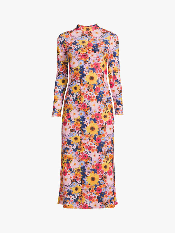 Digi Floral Midi Jersey Dress