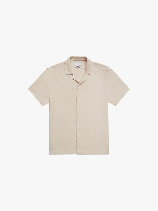 Max Linen Blend Cuban Collar Shirt