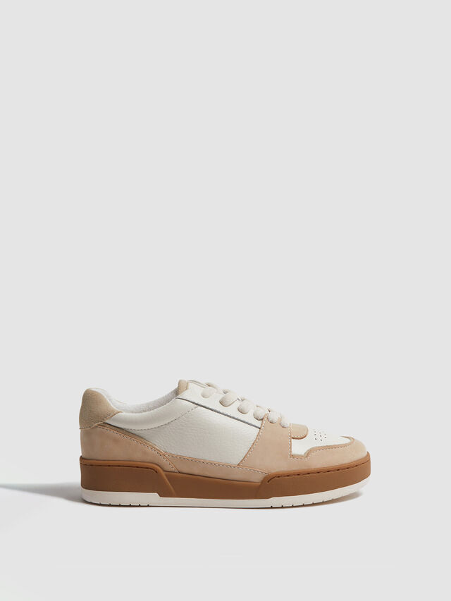 Frankie Leather Suede Low Cut Trainers