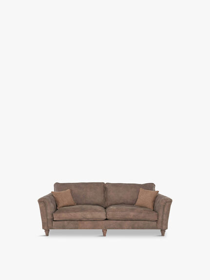 Darwin Grand Split Frame Leather Sofa