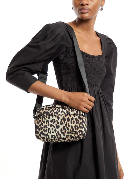 Small Leopard Recycled Festival Crossbody Bag
