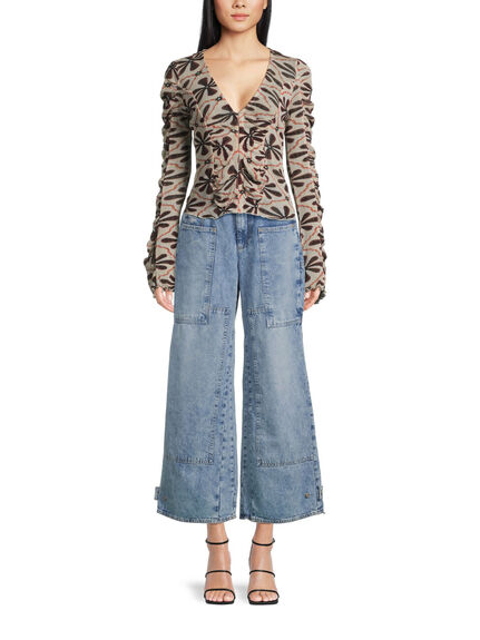 CRVY Outlaw Wide-Leg Jeans