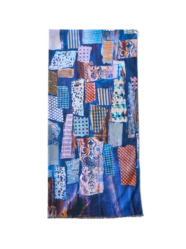 Curated Collage Cotton Wrap