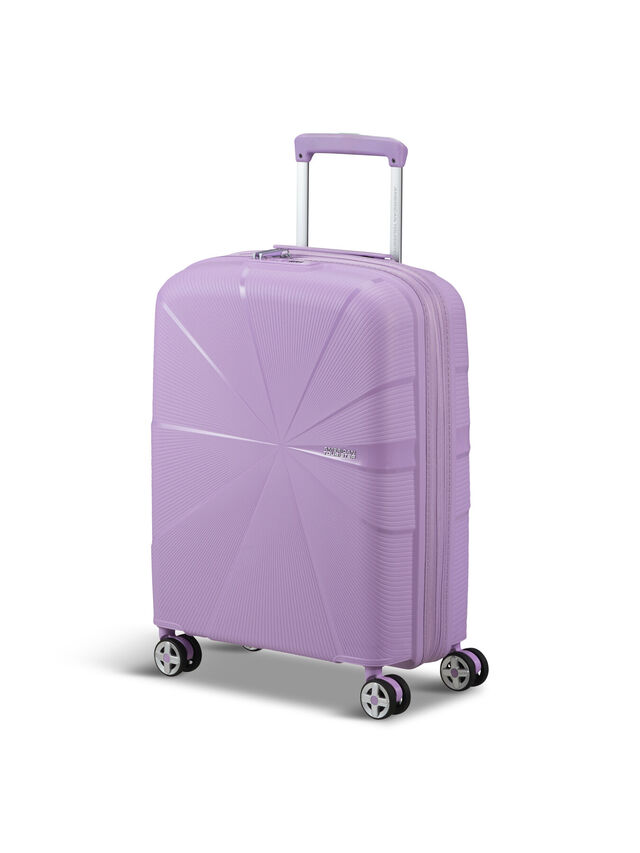American Tourister Starvibe Spinner Expandable 55cm Suitcase, Lavender