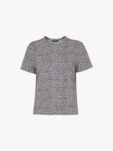 Dashed Leopard Print T-Shirt
