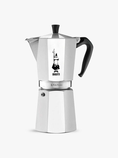 Moka Express Aluminium Stovetop Coffee Maker (12 Cup)