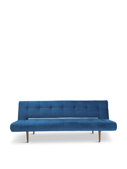 Hinge Luxe Sofa Bed Velvet Royal Blue