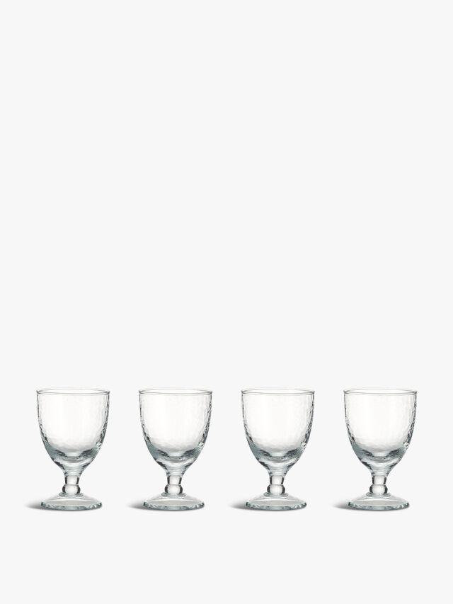 Yala Hammered Wine Glass Set of 4