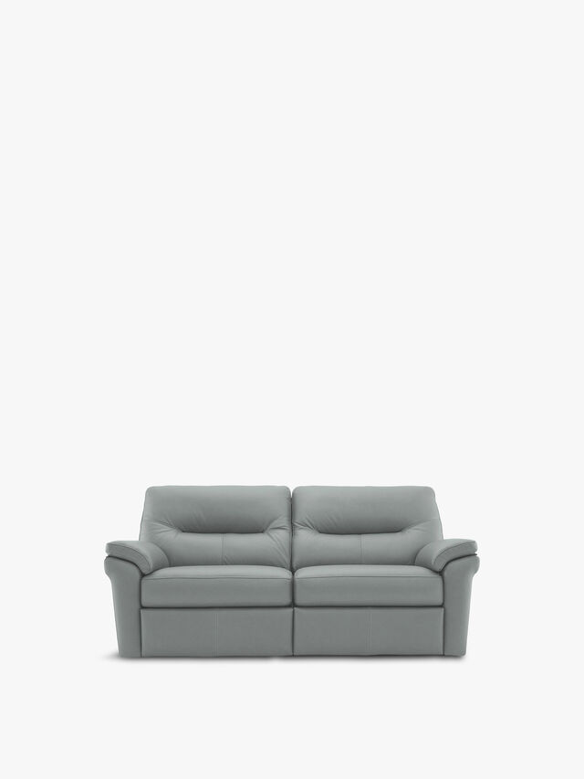 Seattle 3 Seater Sofa in Cambridge Grey Leather