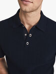 CLAPHAM Cotton Textured Polo Shirt